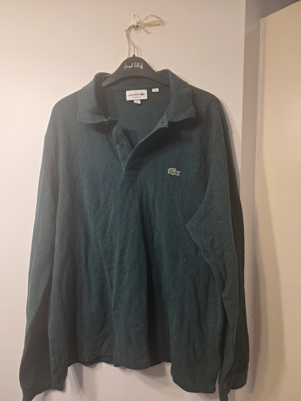 Lacoste Men's Forest Green Long-Sleeve Polo